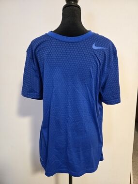 Nike Men's Blue Dri-FIT Short Sleeve Training Shirt